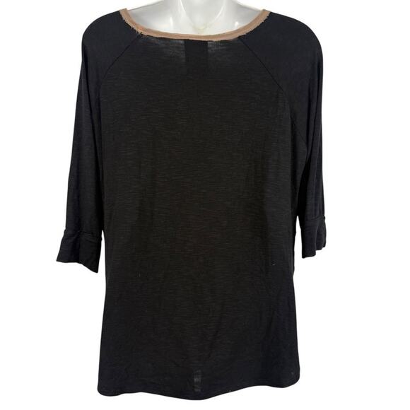 Dolan Black Lace Knit Whimsigoth Pullover Nude Lined Top Shirt Stretch sz M - Picture 14 of 16